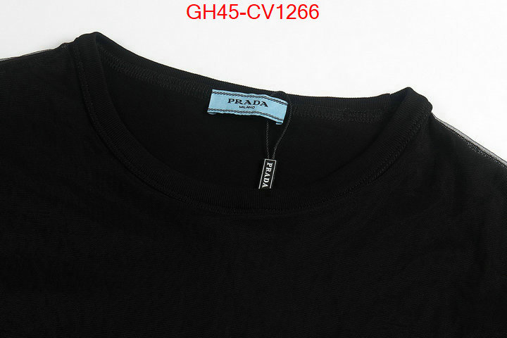 Clothing-Prada,where can you buy replica , ID: CV1266,$: 45USD