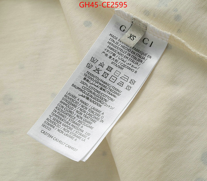 Clothing-Gucci,copy aaaaa , ID: CE2595,$: 45USD