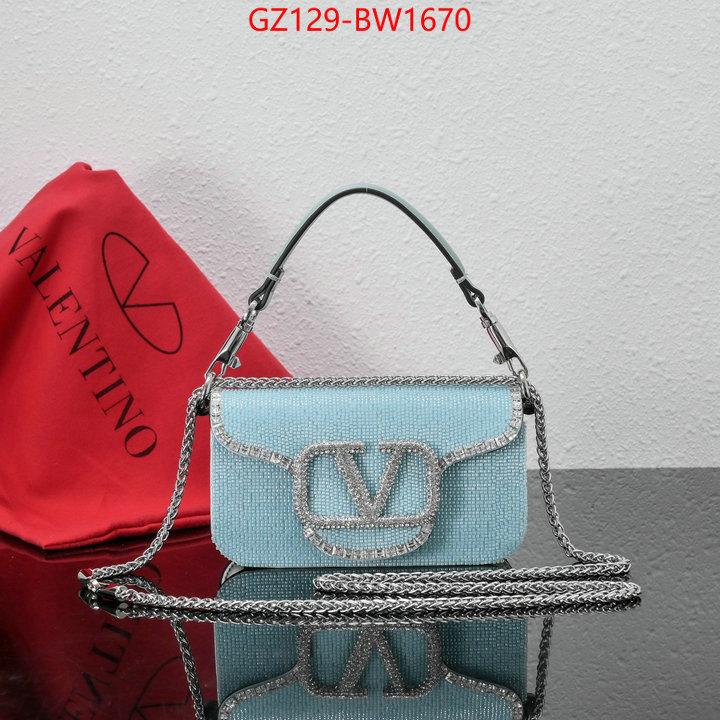 Valentino Bags(4A)-LOC-V Logo ,what is a 1:1 replica ,ID: BW1670,$: 129USD