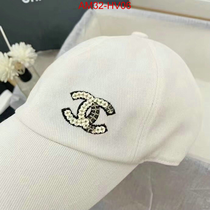 Cap (Hat)-Chanel,knockoff , ID: HV06,$: 32USD