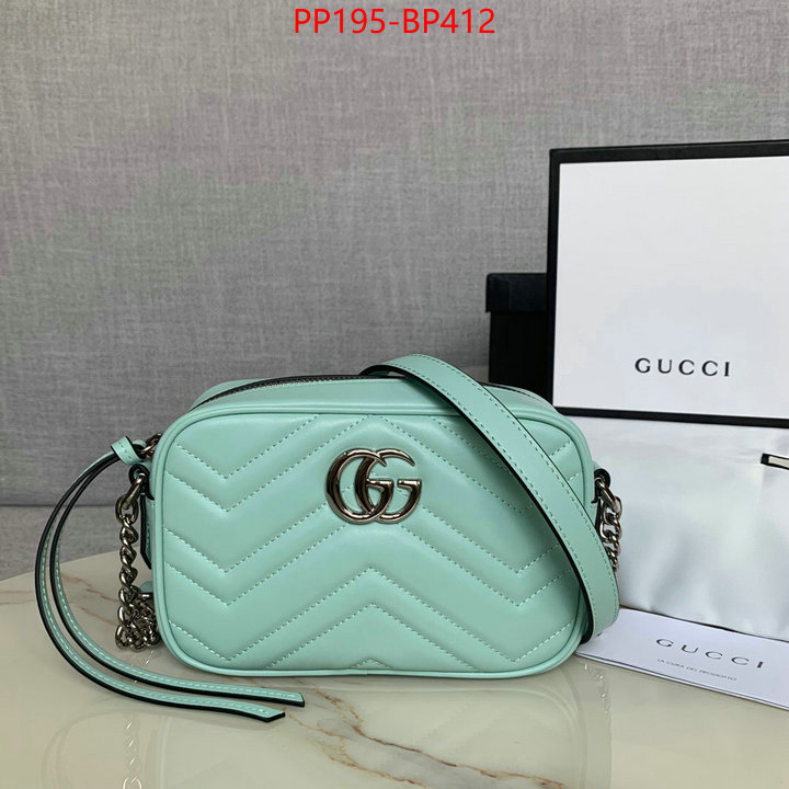 Gucci Bags(TOP)-Marmont,ID: BP412,$:195USD