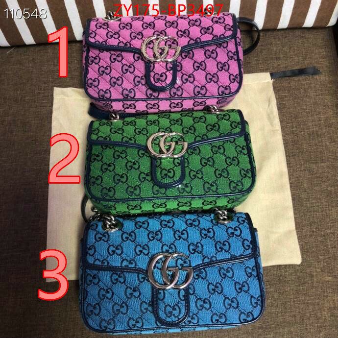 Gucci Bags(TOP)-Marmont,ID: BP3497,$: 175USD