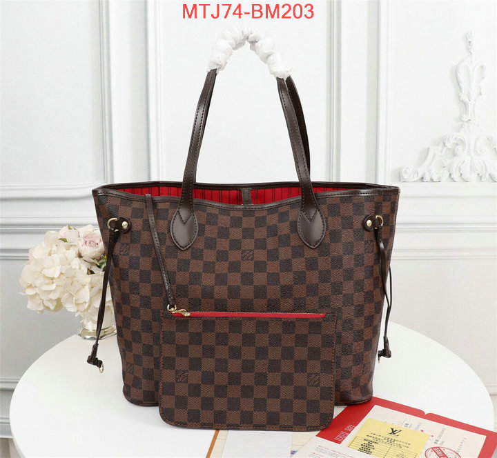 LV Bags(4A)-Neverfull-,the quality replica ,ID: BM203,$:74USD