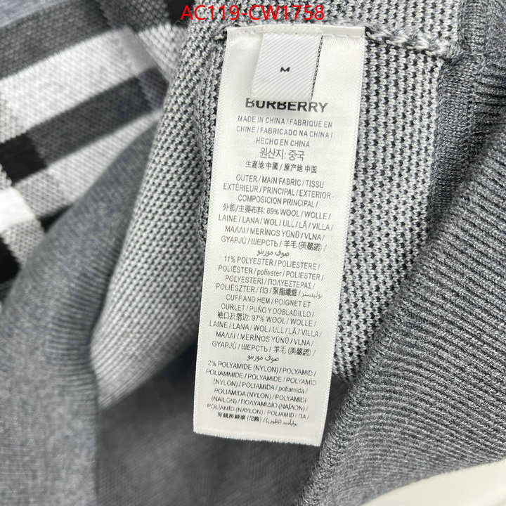 Clothing-Burberry,highest product quality , ID: CW1758,$: 119USD