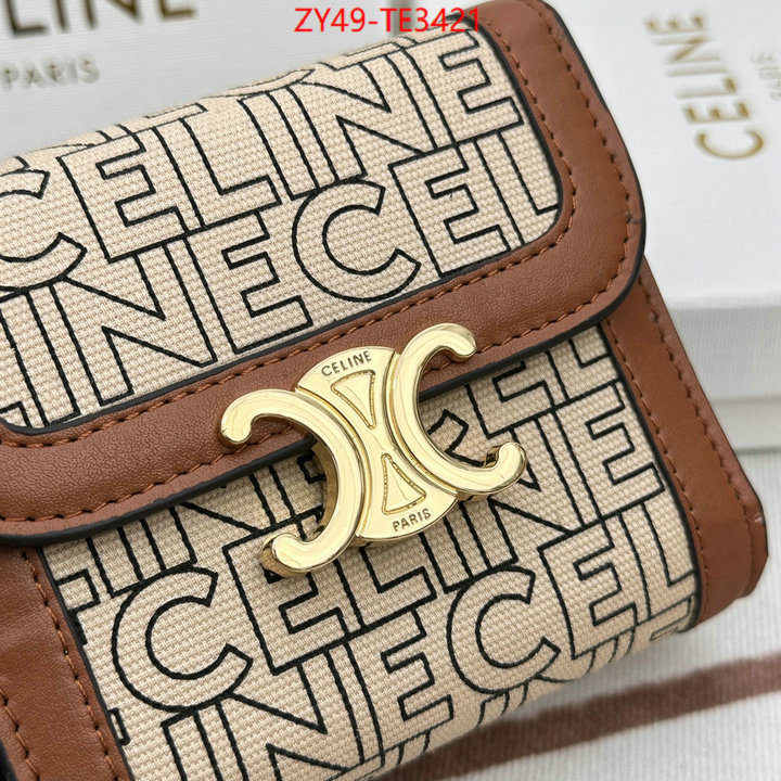 CELINE Bags(4A)-Wallet,fake ,ID: TE3421,$: 49USD