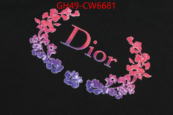 Clothing-Dior,what 1:1 replica , ID: CW6681,$: 49USD