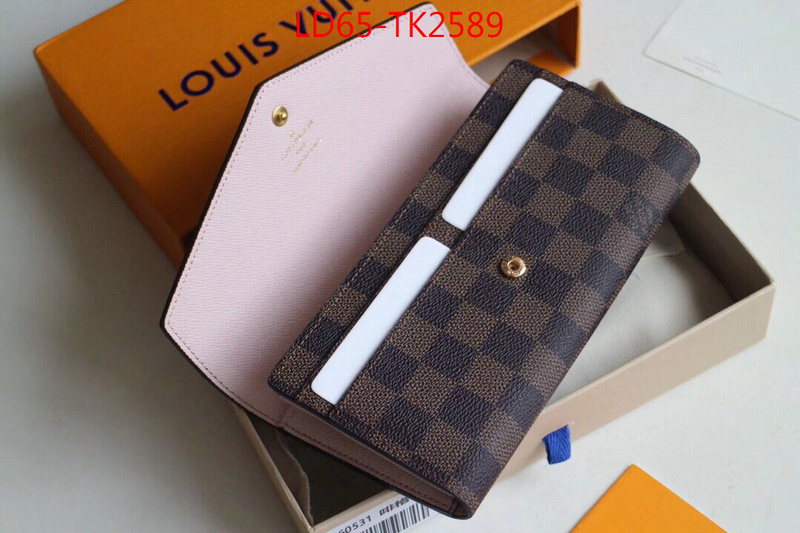 LV Bags(TOP)-Wallet,ID: TK2589,$:65USD