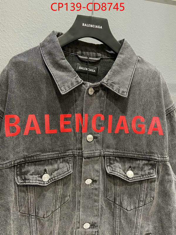 Clothing-Balenciaga,designer high replica , ID: CD8745,$: 139USD