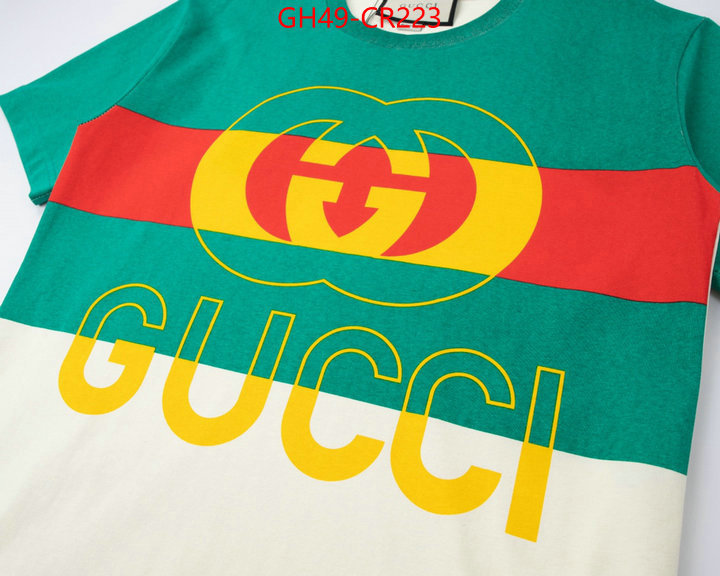 Clothing-Gucci,designer 1:1 replica , ID: CR223,$: 49USD