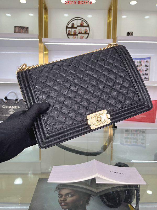 Chanel Bags(TOP)-Le Boy,ID: BD3316,$: 215USD