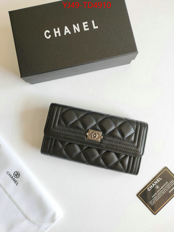 Chanel Bags(4A)-Wallet-,ID: TD4910,$: 49USD