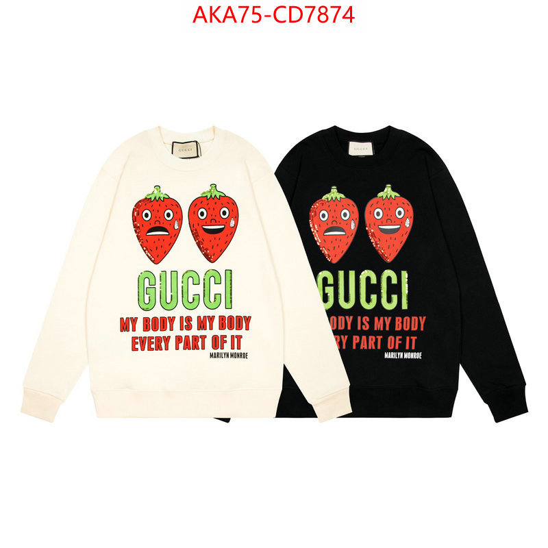 Clothing-Gucci,designer 7 star replica , ID: CD7874,$: 75USD