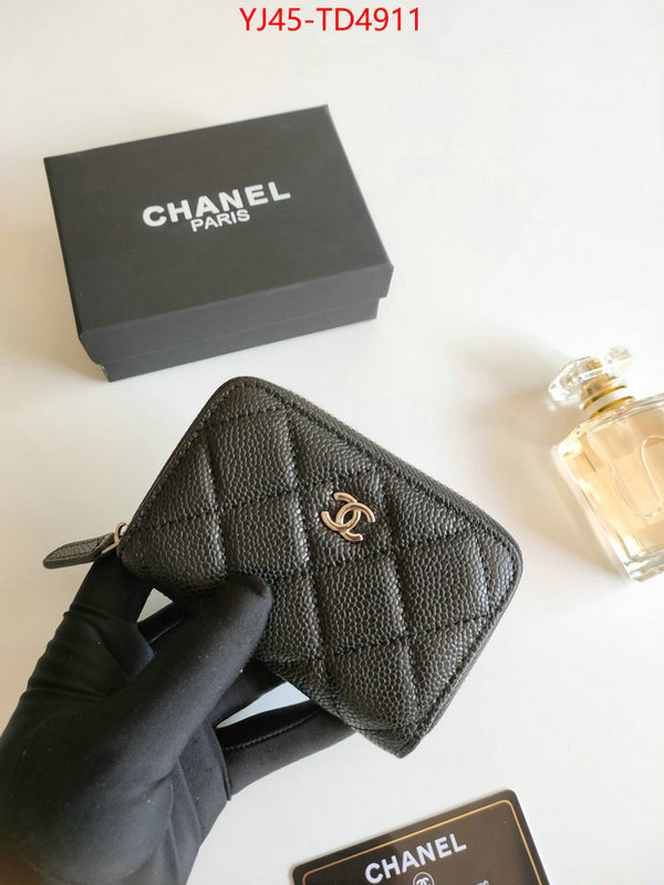 Chanel Bags(4A)-Wallet-,ID: TD4911,$: 45USD