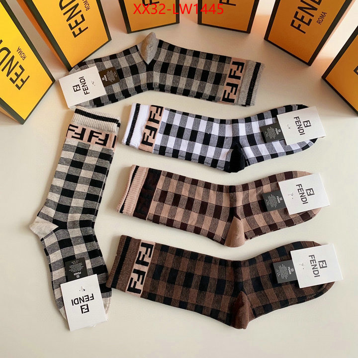 Sock-Fendi,online china , ID: LW1445,$: 32USD