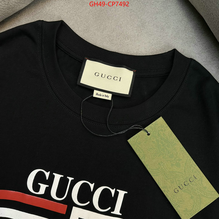 Clothing-Gucci,where to find best , ID: CP7492,$: 49USD