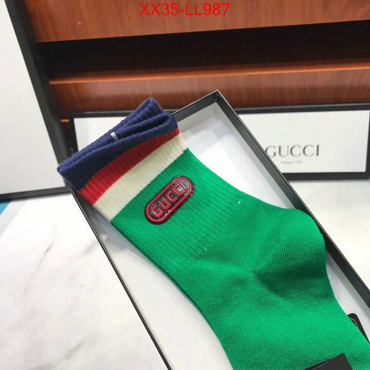 Sock-Gucci,replica aaaaa designer , ID: LL987,$:35USD