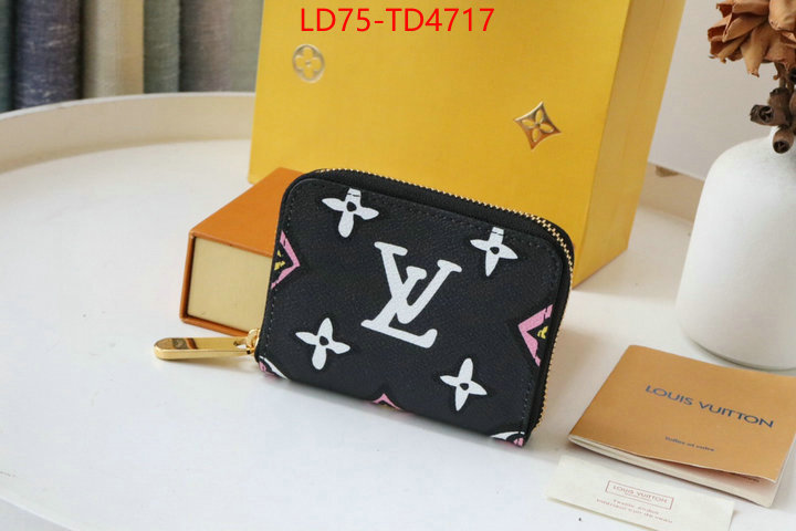 LV Bags(TOP)-Wallet,ID: TD4717,$: 75USD