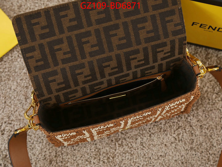 Fendi Bags(4A)-Baguette-,high quality happy copy ,ID: BD6871,$: 109USD