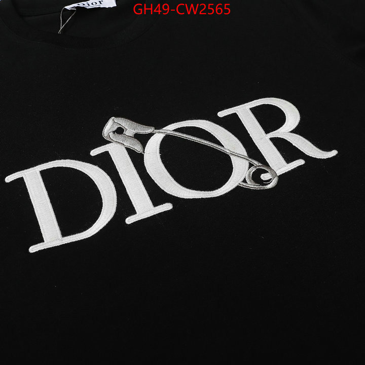 Clothing-Dior,replica 2023 perfect luxury , ID: CW2565,$: 49USD