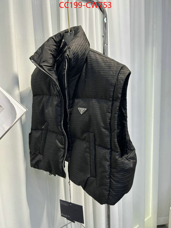 Down jacket Women-Prada,top quality fake , ID: CW753,$: 199USD