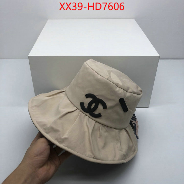 Cap (Hat)-Chanel,best replica new style , ID: HD7606,$: 39USD