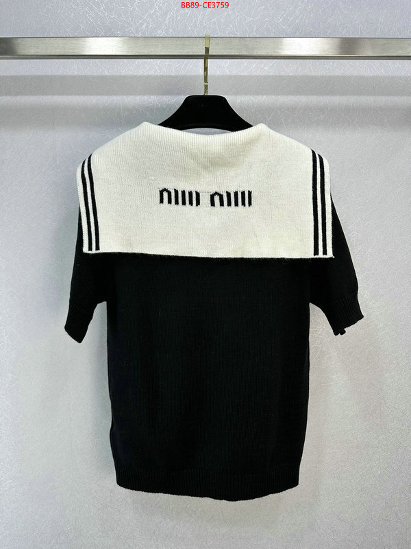 Clothing-MIU MIU,best website for replica , ID: CE3759,$:89USD