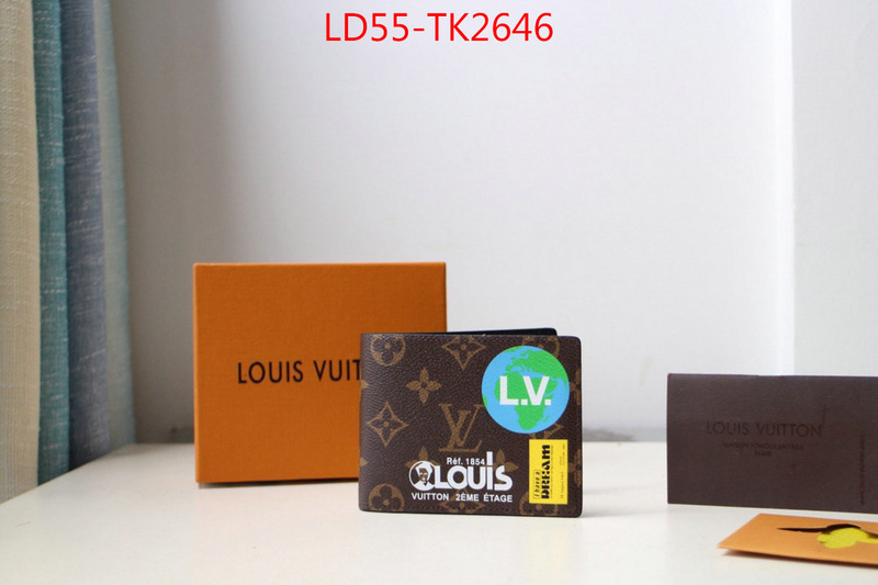 LV Bags(TOP)-Wallet,ID: TK2646,$:55USD
