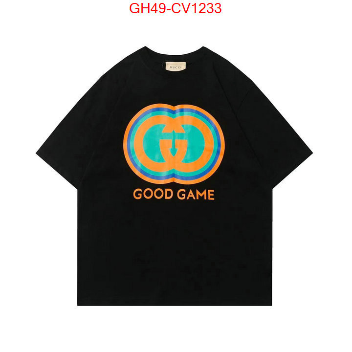 Clothing-Gucci,the highest quality fake , ID: CV1233,$: 49USD