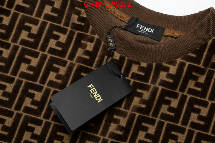 Clothing-Fendi,7 star replica , ID: CW5232,$: 49USD