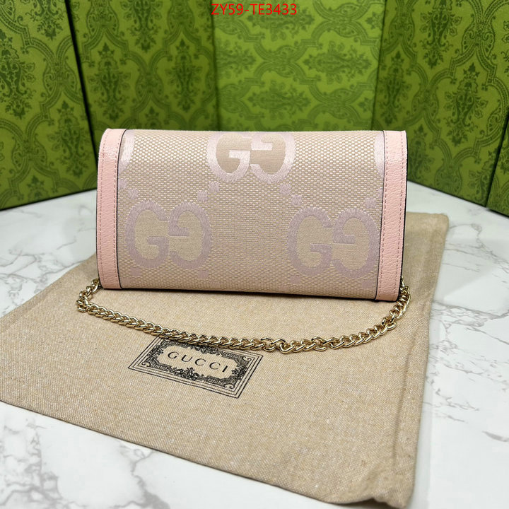 Gucci Bags(4A)-Wallet-,luxury cheap replica ,ID: TE3433,$: 59USD