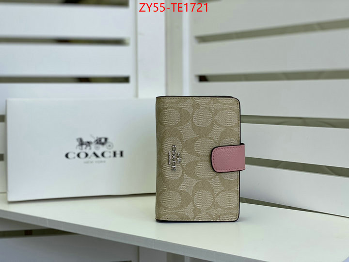 Coach Bags(4A)-Wallet,replica 1:1 ,ID: TE1721,$: 55USD