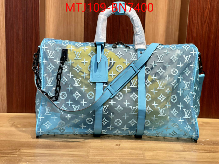 LV Bags(4A)-Keepall BandouliRe 45-50-,replica best ,ID: BN7400,$: 109USD