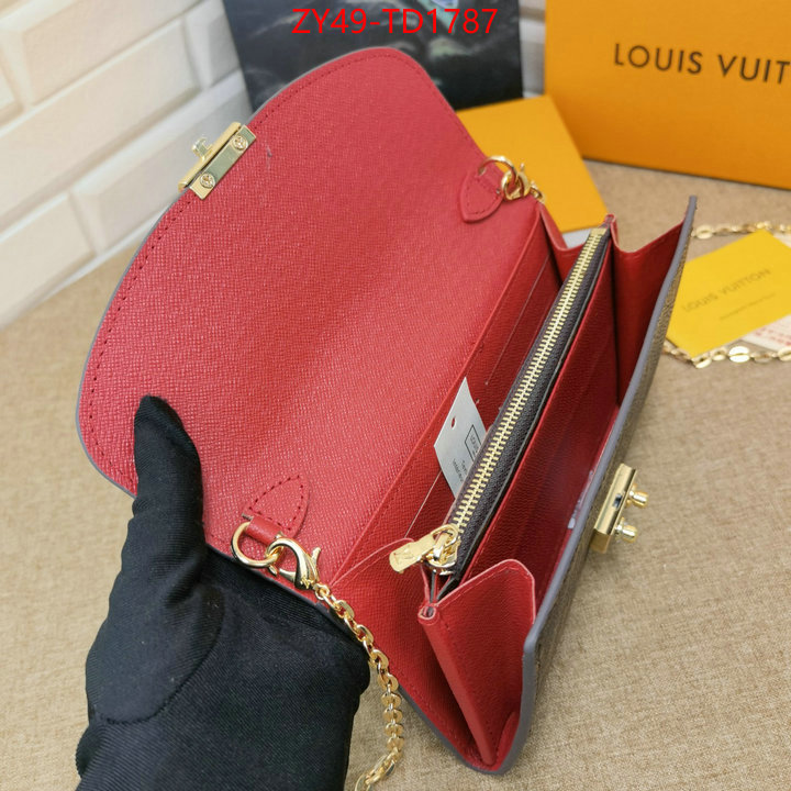 LV Bags(4A)-Wallet,ID: TD1787,$: 49USD