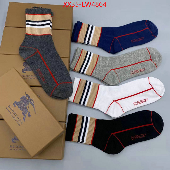 Sock-Burberry,buy aaaaa cheap , ID: LW4864,$: 35USD