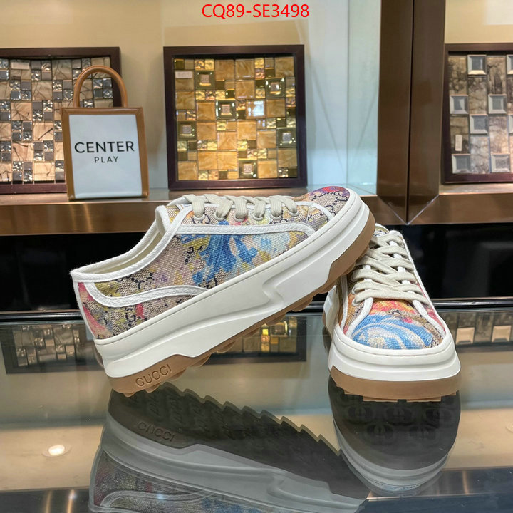 Women Shoes-Gucci,fake aaaaa , ID: SE3498,$: 89USD