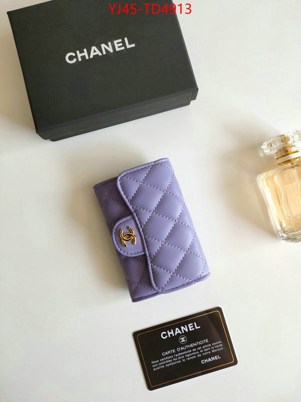 Chanel Bags(4A)-Wallet-,ID: TD4913,$: 45USD