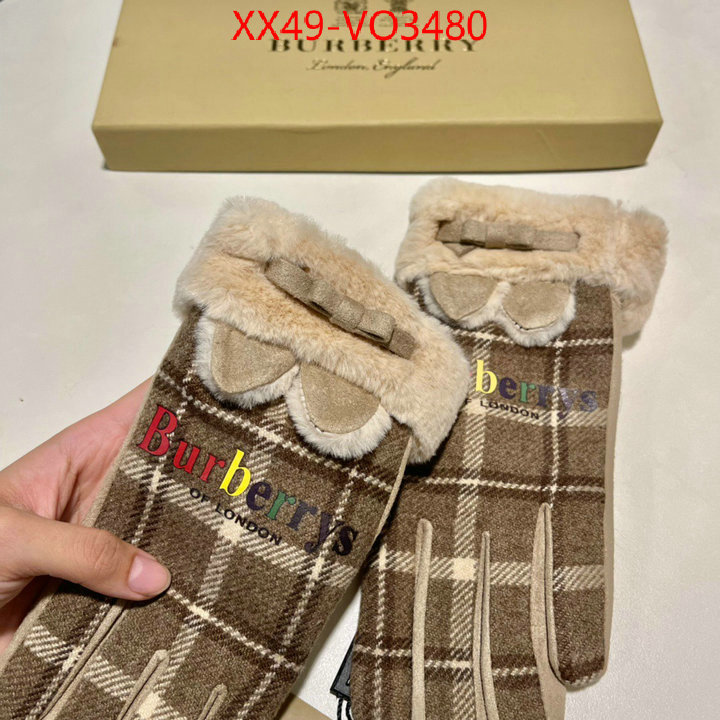 Gloves-Burberry,top perfect fake , ID: VO3480,$: 49USD