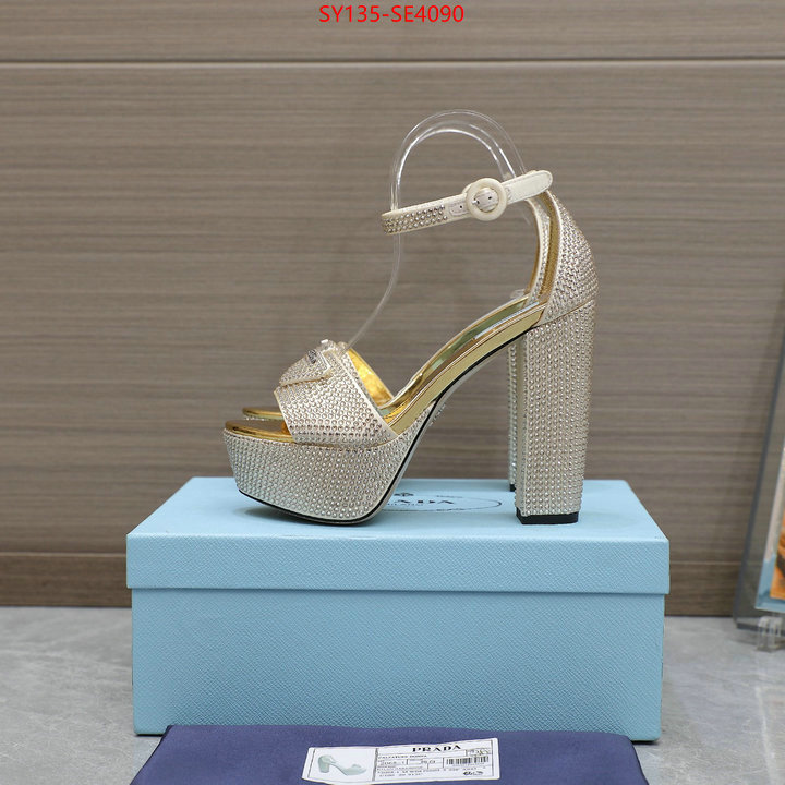 Women Shoes-Prada,mirror quality , ID: SE4090,$: 135USD