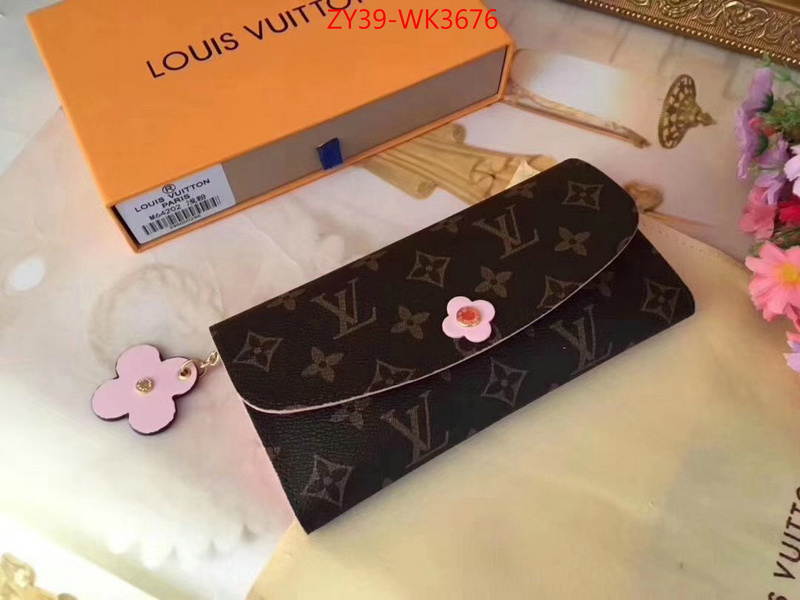 LV Bags(4A)-Wallet,ID: WK3676,$:39USD