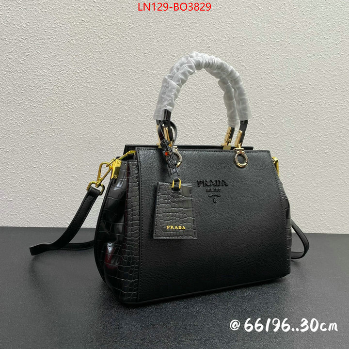 Prada Bags(4A)-Handbag-,sellers online ,ID: BO3829,$: 129USD