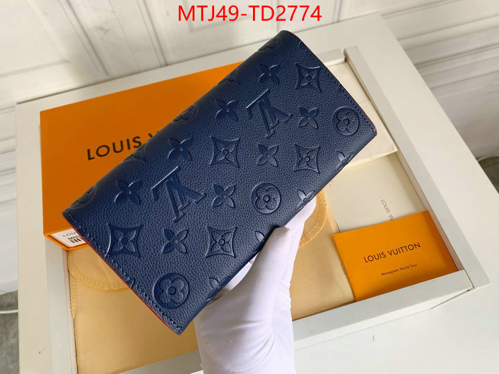 LV Bags(4A)-Wallet,ID: TD2774,$: 49USD