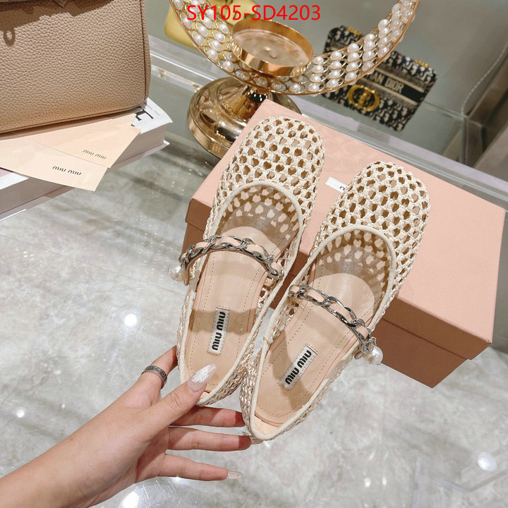 Women Shoes-Miu Miu,replica aaaaa designer , ID: SD4203,$: 105USD