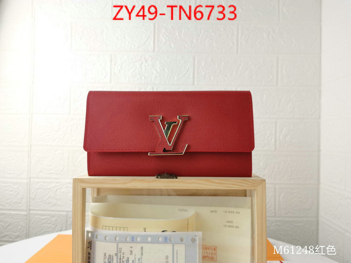 LV Bags(4A)-Wallet,ID: TN6733,$: 49USD