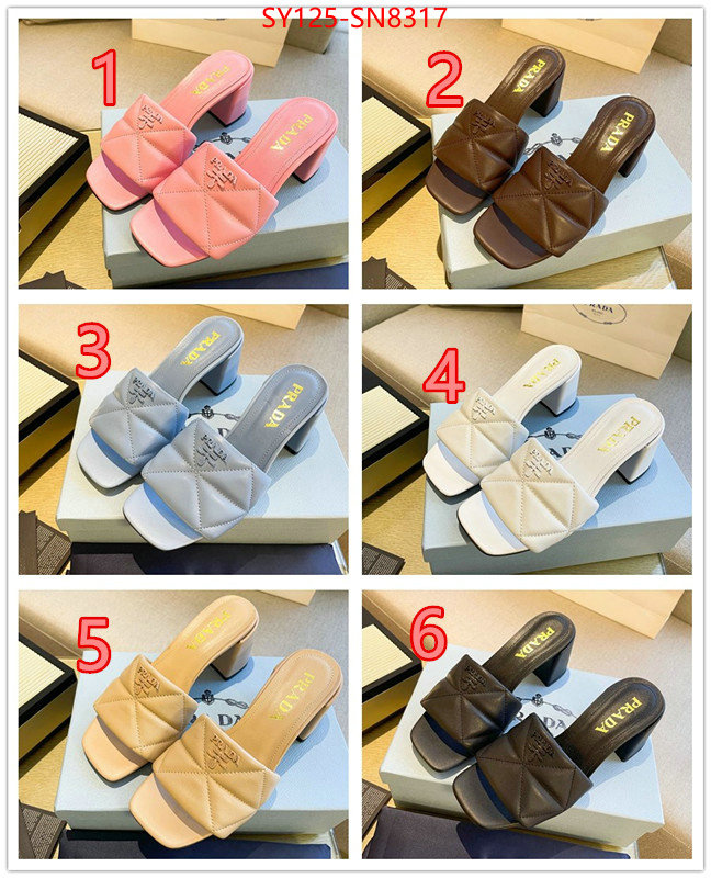 Women Shoes-Prada,we curate the best , ID: SN8317,$: 125USD