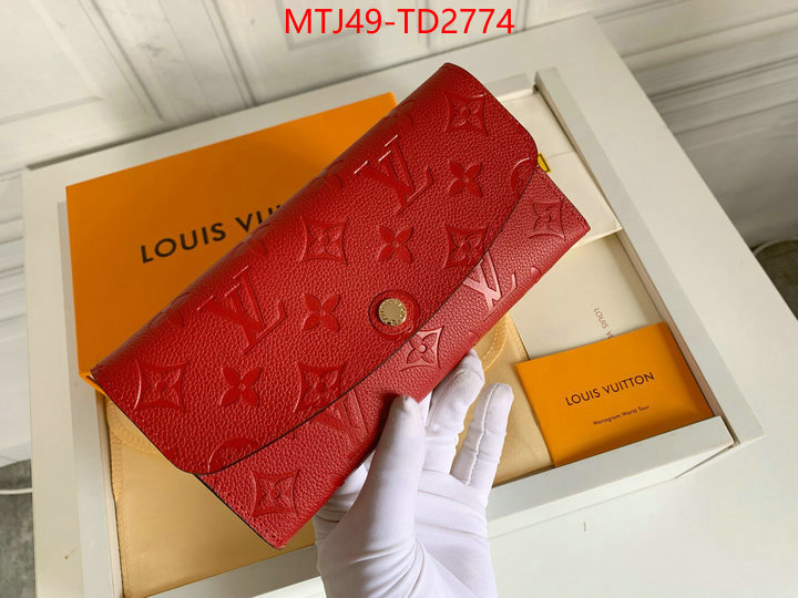 LV Bags(4A)-Wallet,ID: TD2774,$: 49USD