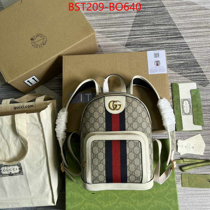 Gucci Bags(TOP)-Backpack-,how to buy replcia ,ID: BO640,$: 209USD