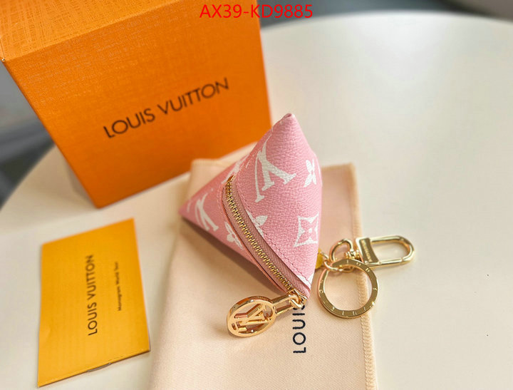 Key pendant-LV,luxury fake ,ID: KD9885,$: 39USD