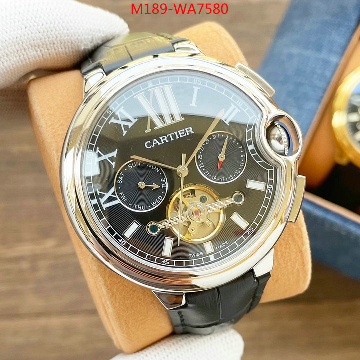 Watch(4A)-Cartier,aaaaa+ quality replica ,ID: WA7580,$: 189USD