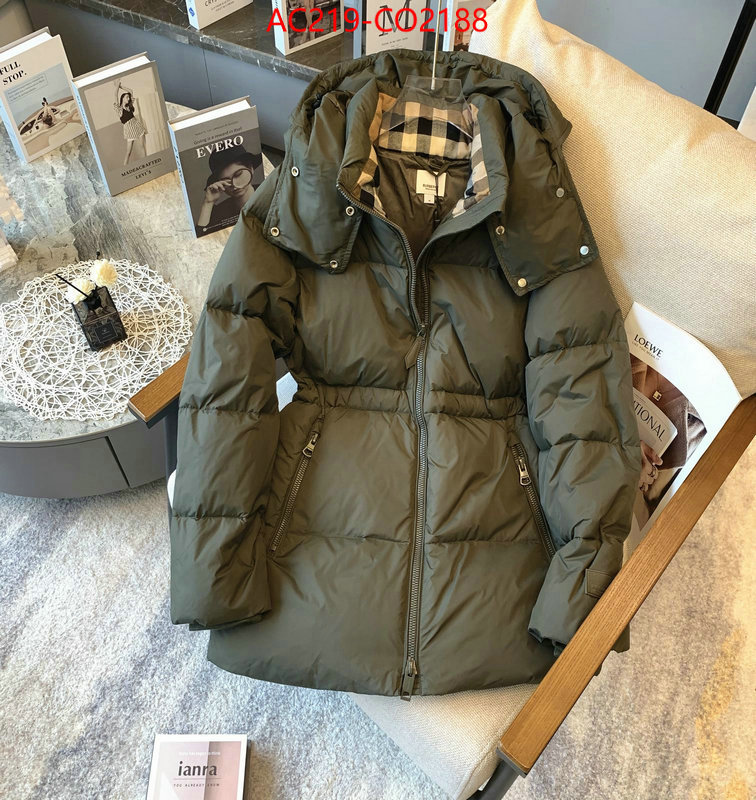 Down jacket Women-Burberry,fake designer , ID: CO2188,$: 219USD