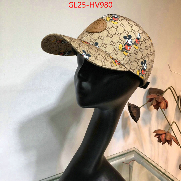 Cap (Hat)-Gucci,wholesale imitation designer replicas , ID: HV980,$: 25USD